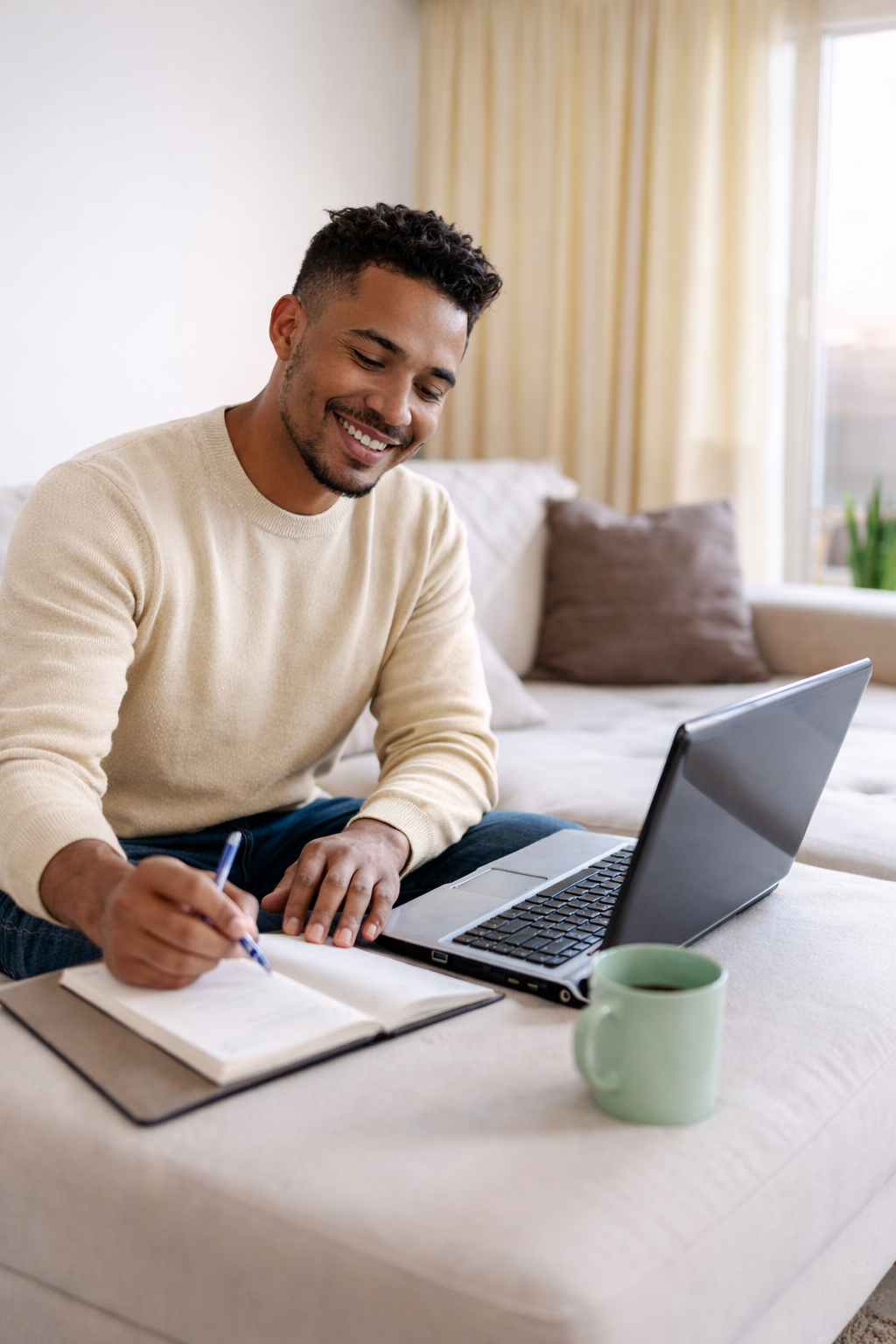 Focused businesswoman working on laptop at desk with charts and graphs - Photo by olia danilevich on Pexels